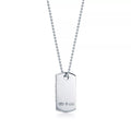 Tiffany 1837 Tag Pendant 18K Gold Necklace