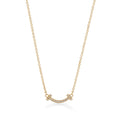 Tiffany Small Diamond Pendant 18K Gold Necklace
