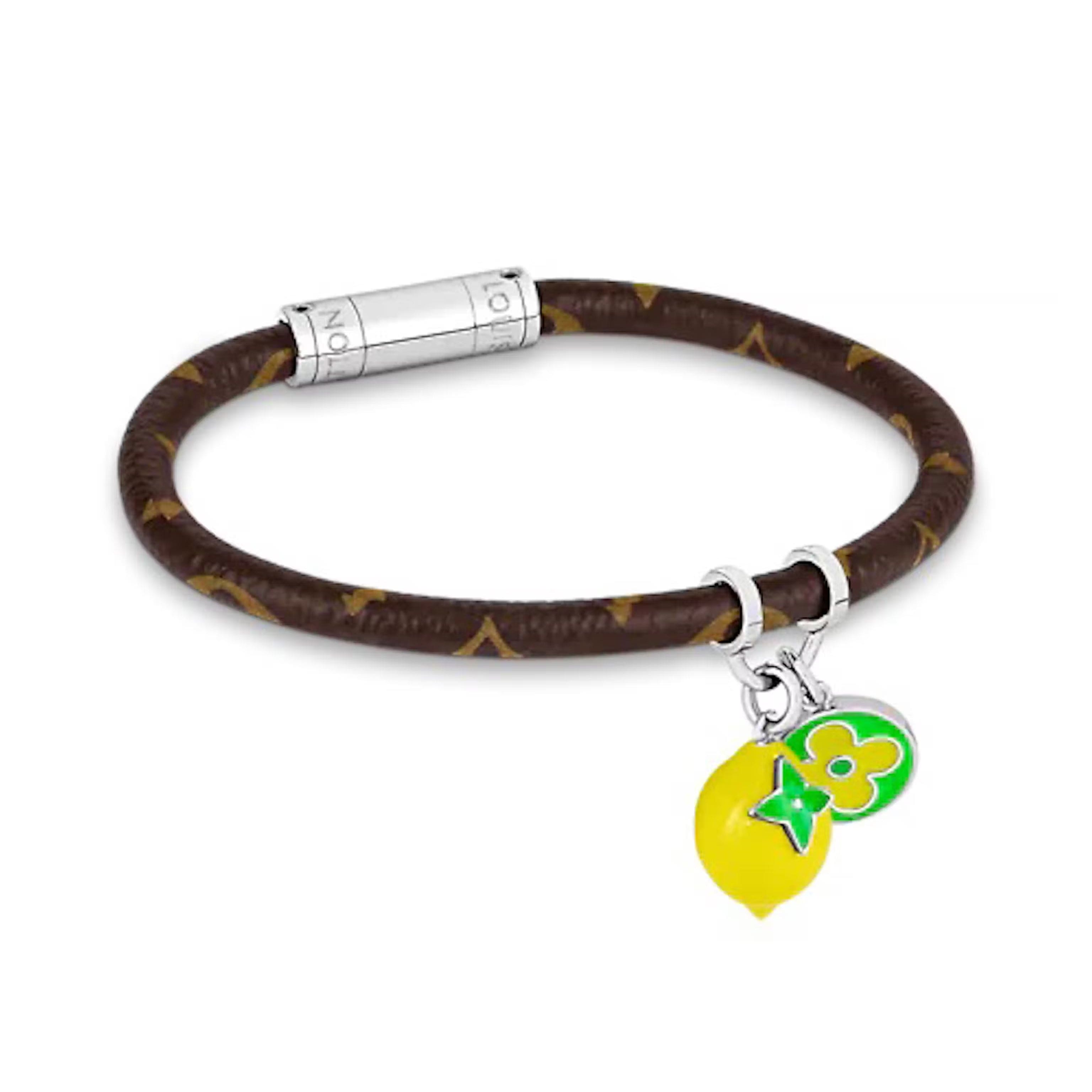 Louis Vuitton Hang It Fruits Lemon 18K Gold Bracelet