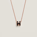 Hermes Mini Pop Black 18K Gold Necklace