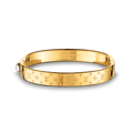 Louis Vuitton Nanogram Cuff 18K Gold Bracelet