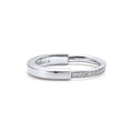 Tiffany Lock Diamonds 18K White Gold Ring