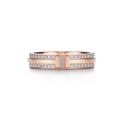 Tiffany Narrow Pave Diamond 18K Gold Ring