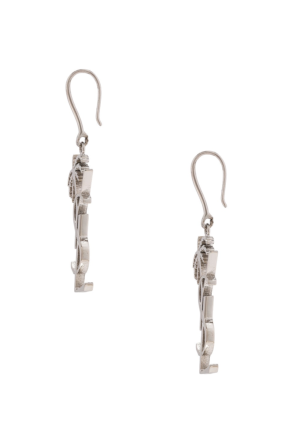 YSL Monogram Palmier Statement 18K Gold Earrings