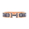 Hermes Clic H Lift Black 18K Gold Bracelet