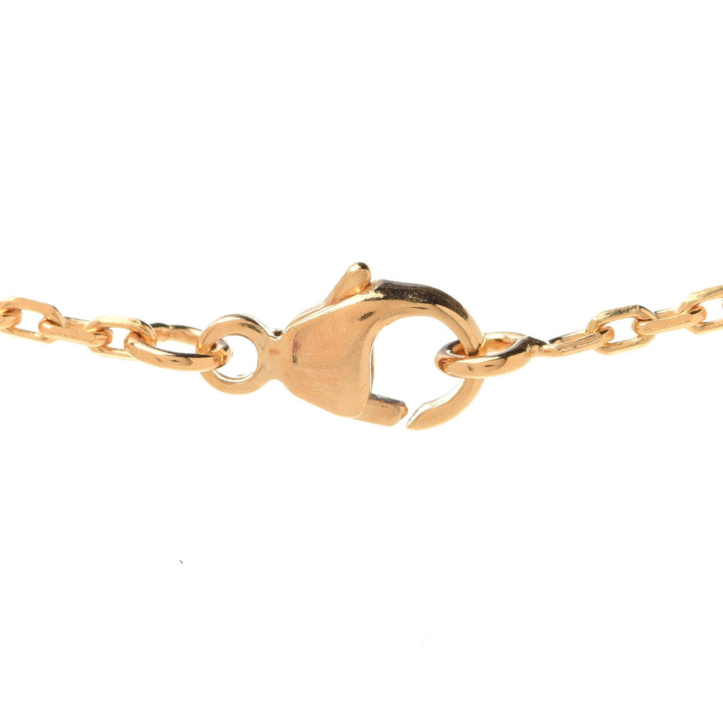 Hermes Mini Pop White 18K Gold Necklace