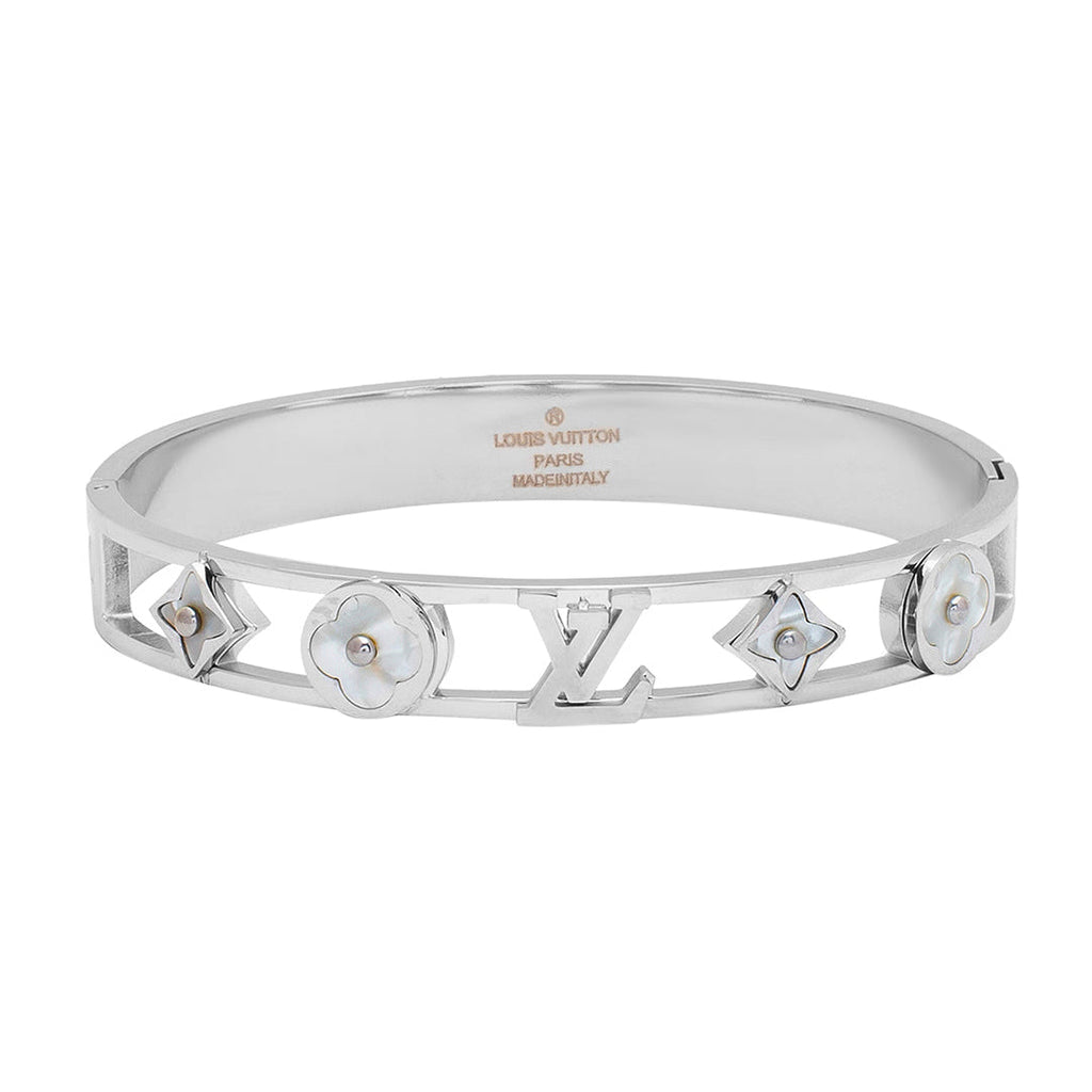 Louis Vuitton Crystal Studded 18K Gold Bracelet