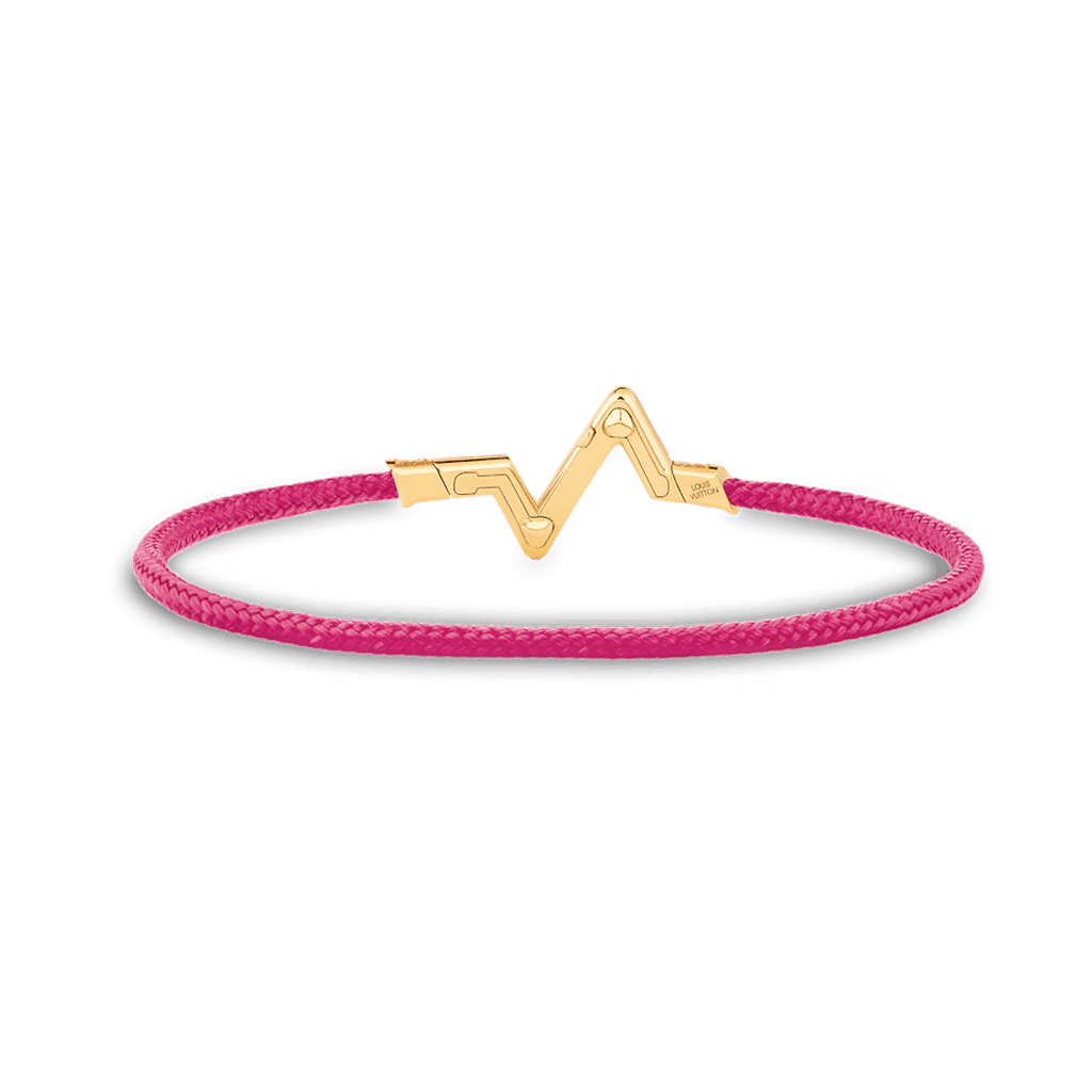 Louis Vuitton Volt Upside Down Play Pink 18K Gold Bracelet