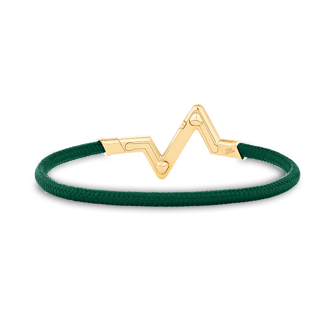 Louis Vuitton Volt Upside Down Play Green 18K Gold Bracelet