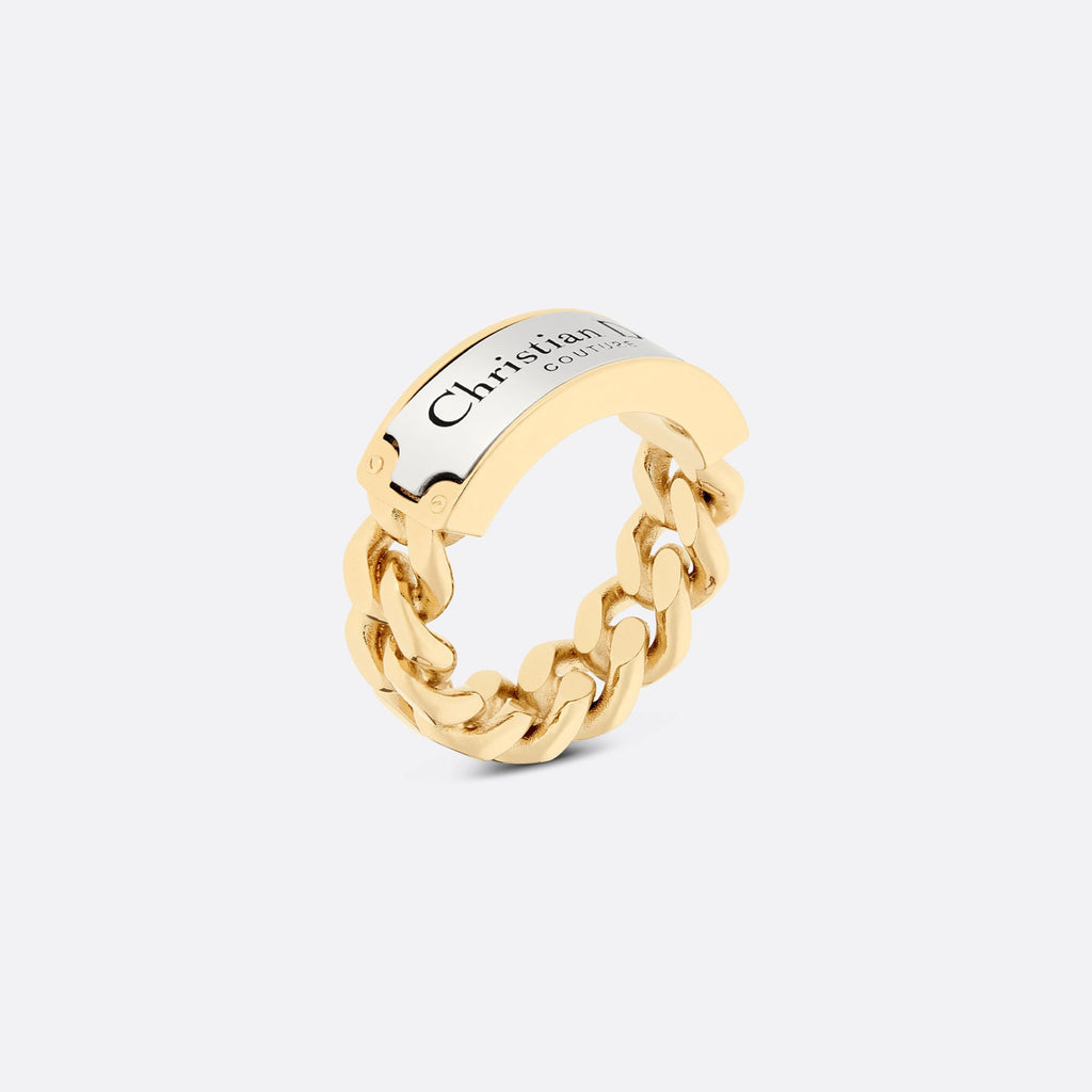 Dior Couture Chain Link 18K Gold Ring