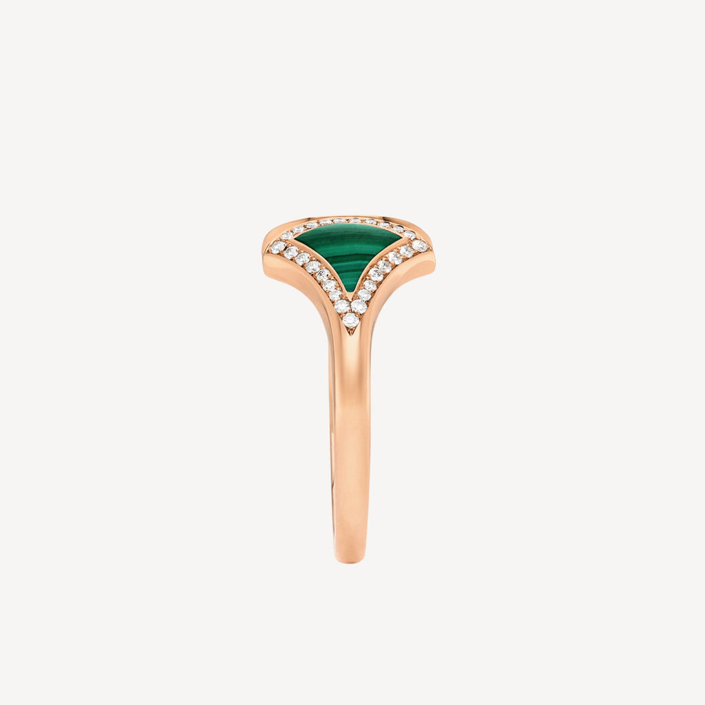 Bvlgari Dream Malachite 18K Gold Ring