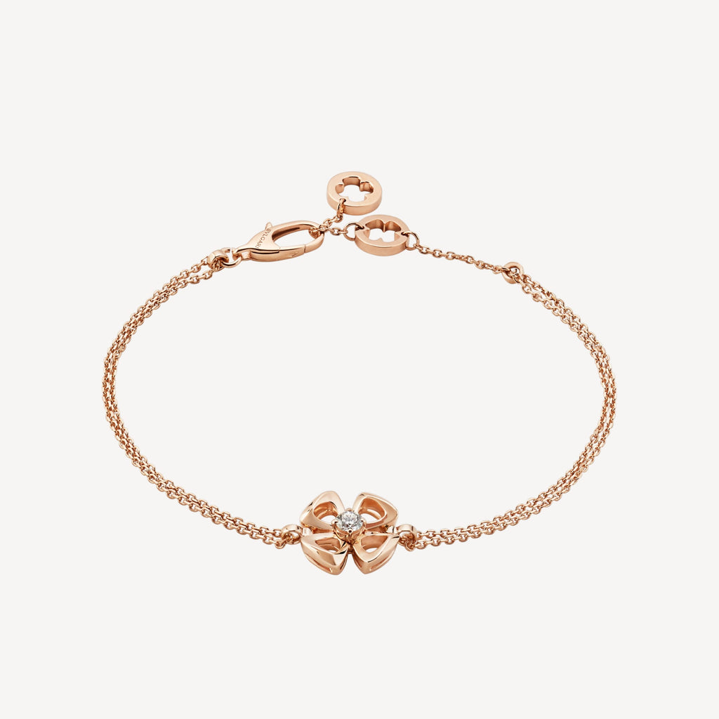 Fiorever Central Diamond 18K Gold Bracelet