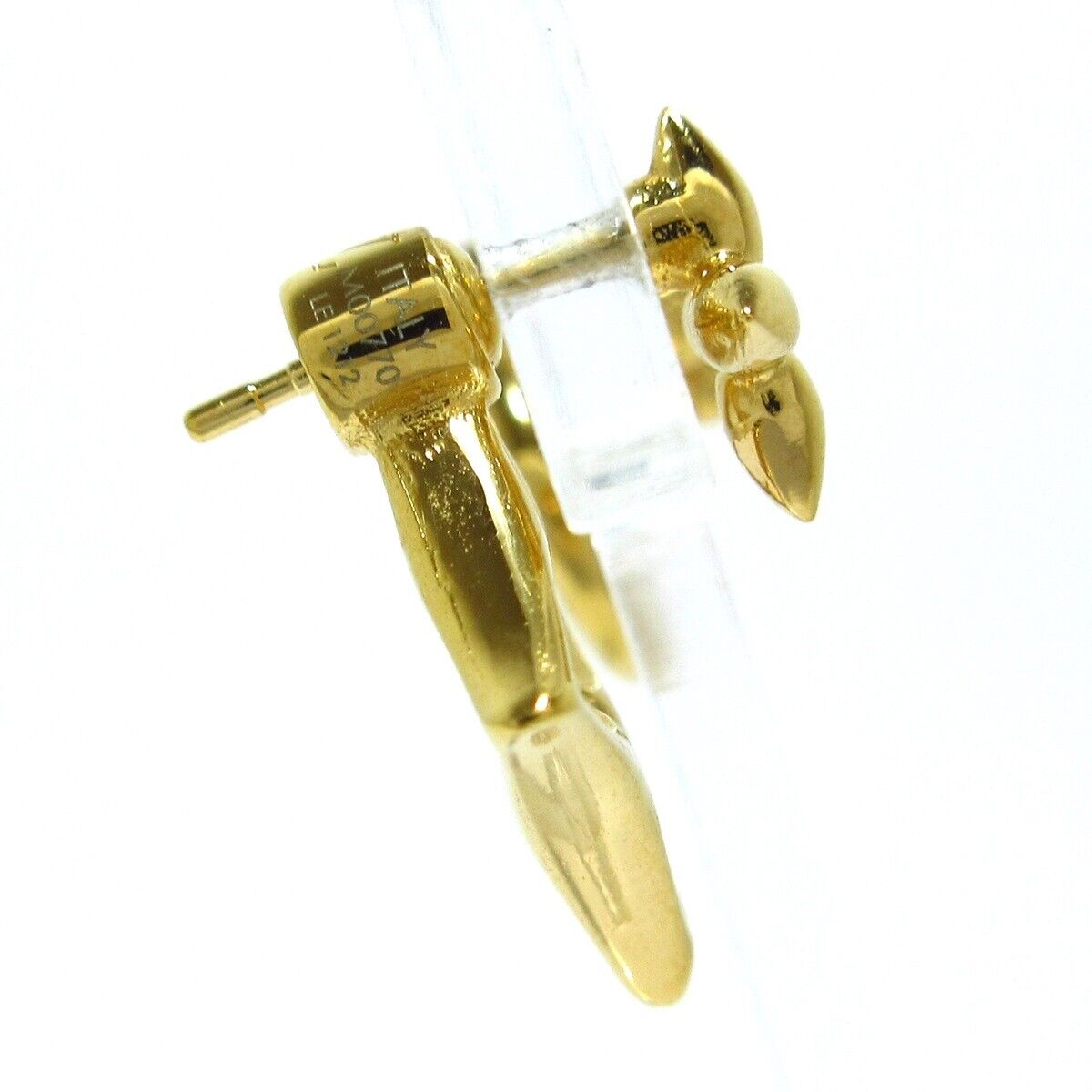 Louis Vuitton Flower Gram 18K Gold Earrings