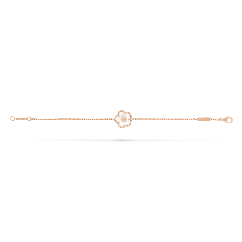 Lucky Spring Plum Blossom 18K Gold Bracelet