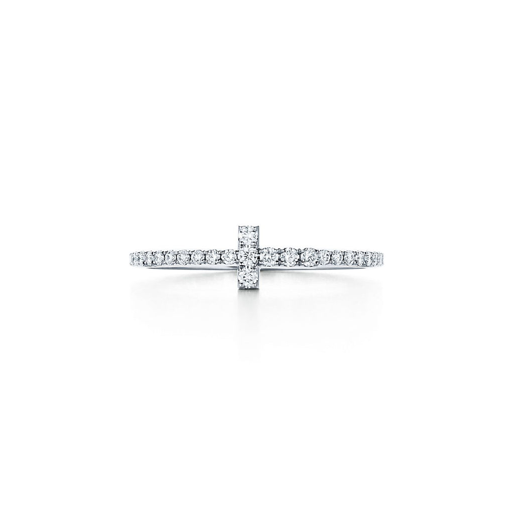 Tiffany Diamond Wire 18K Gold Ring