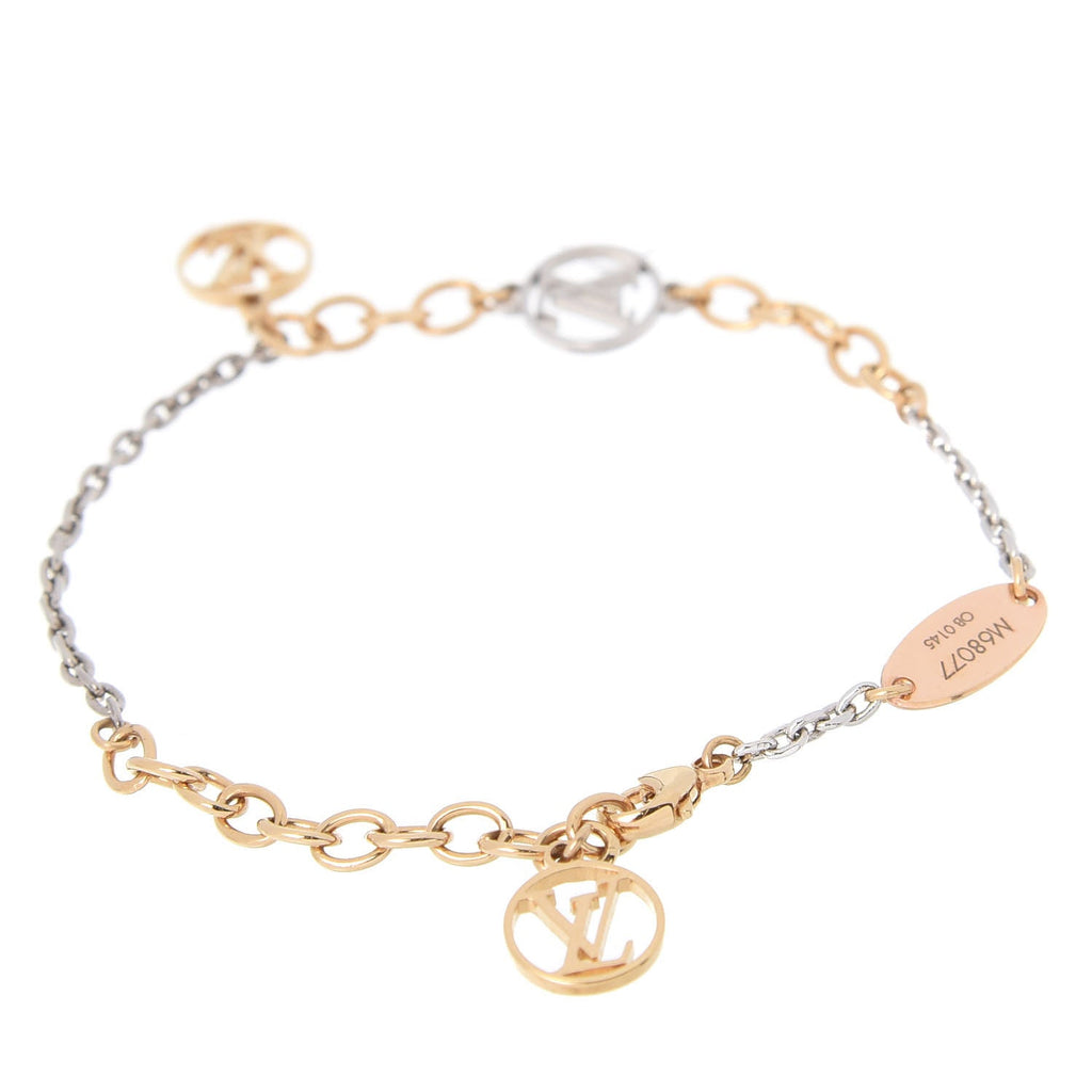 Louis Vuitton Logomania 18K Gold Bracelet