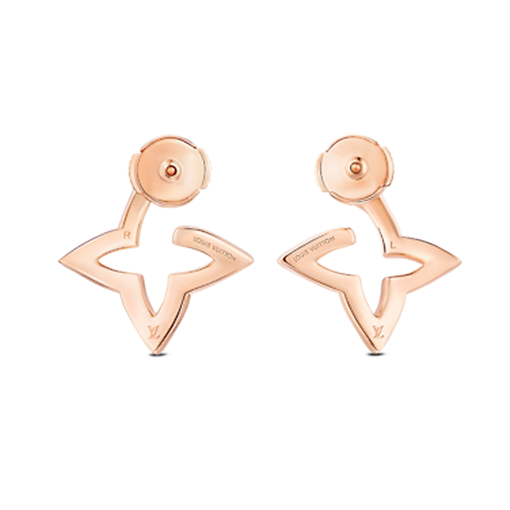 Louis Vuitton Blossom Mini Hoops 18K Gold Earrings