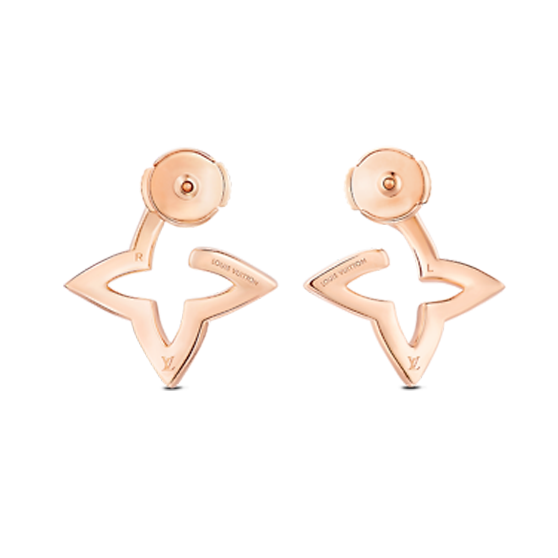 Louis Vuitton Blossom Mini Hoops 18K Gold Earrings