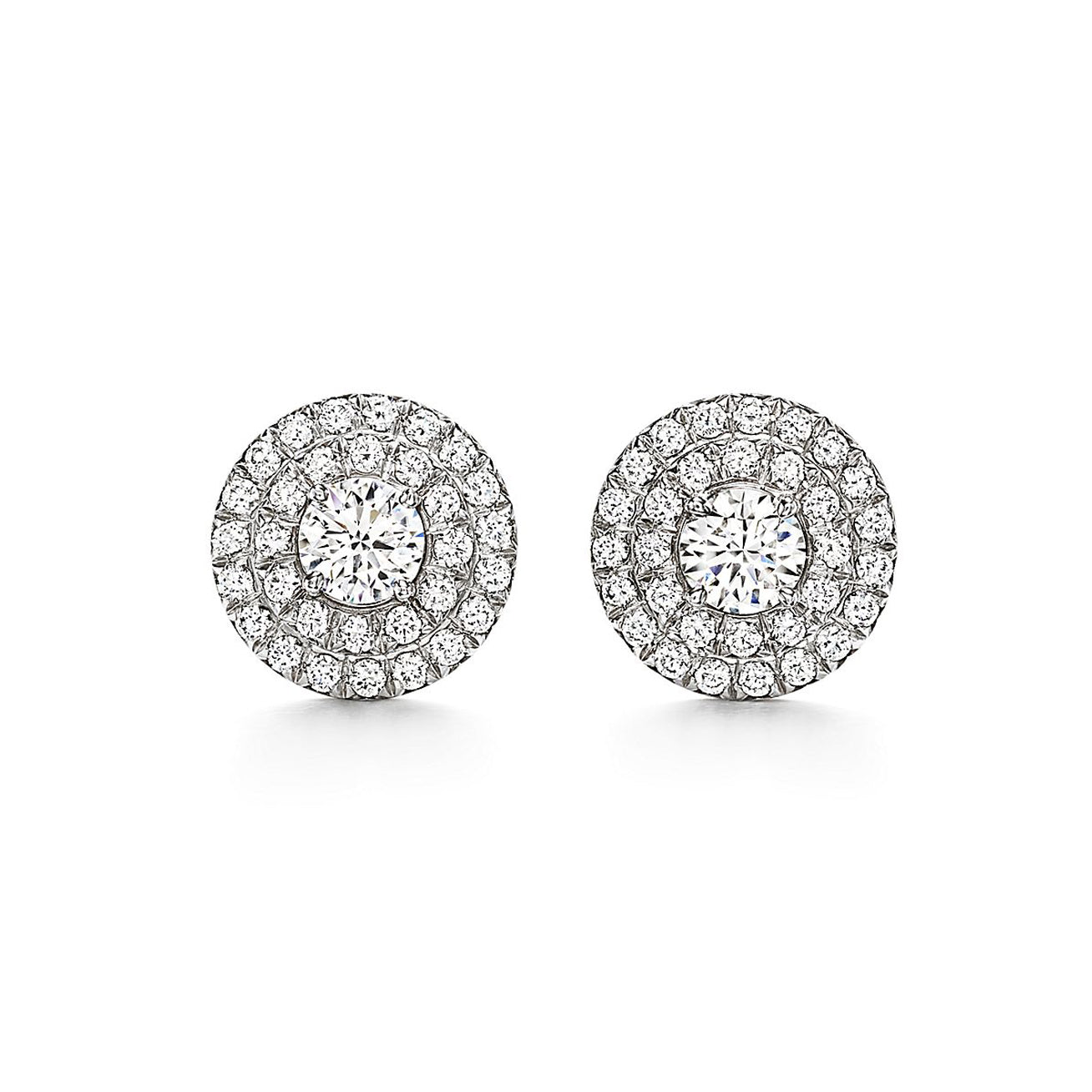 Tiffany Soleste Diamonds 18K White Gold Earrings