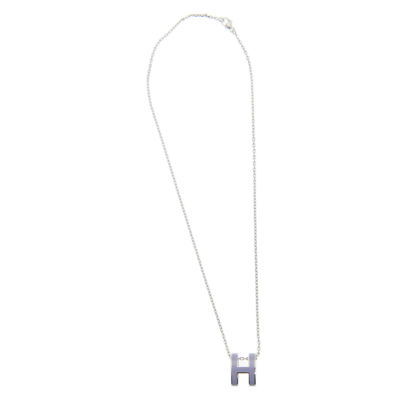 Hermes Mini Pop Purple 18K Gold Necklace
