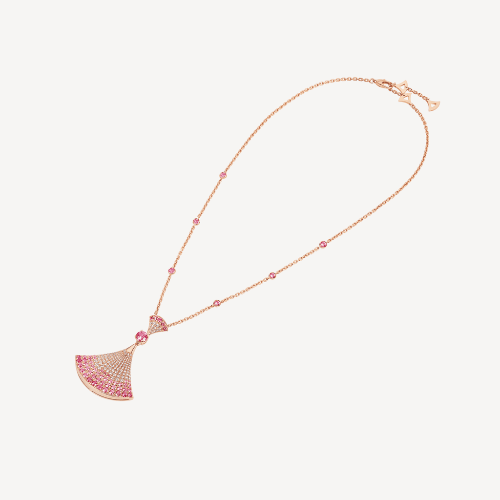Bvlgari DIVAS' DREAM Pink Diamonds 18K Gold Necklace
