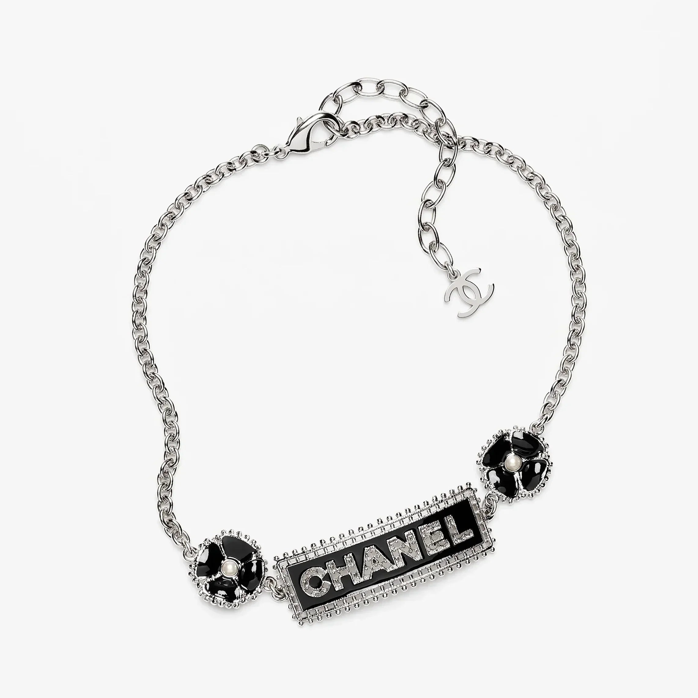 Chanel Resin Diamonds 18K Gold Necklace