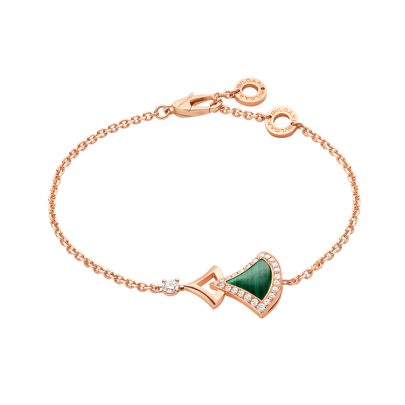 Bvlgari Dream Malachite 18K Gold Bracelet