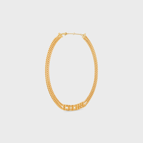 Celine Gourmette 18K Gold Necklace