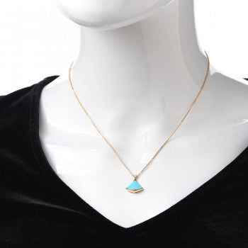 Bvlgari BVLGARI Dream Turquoise Pendant 18K Gold Necklace