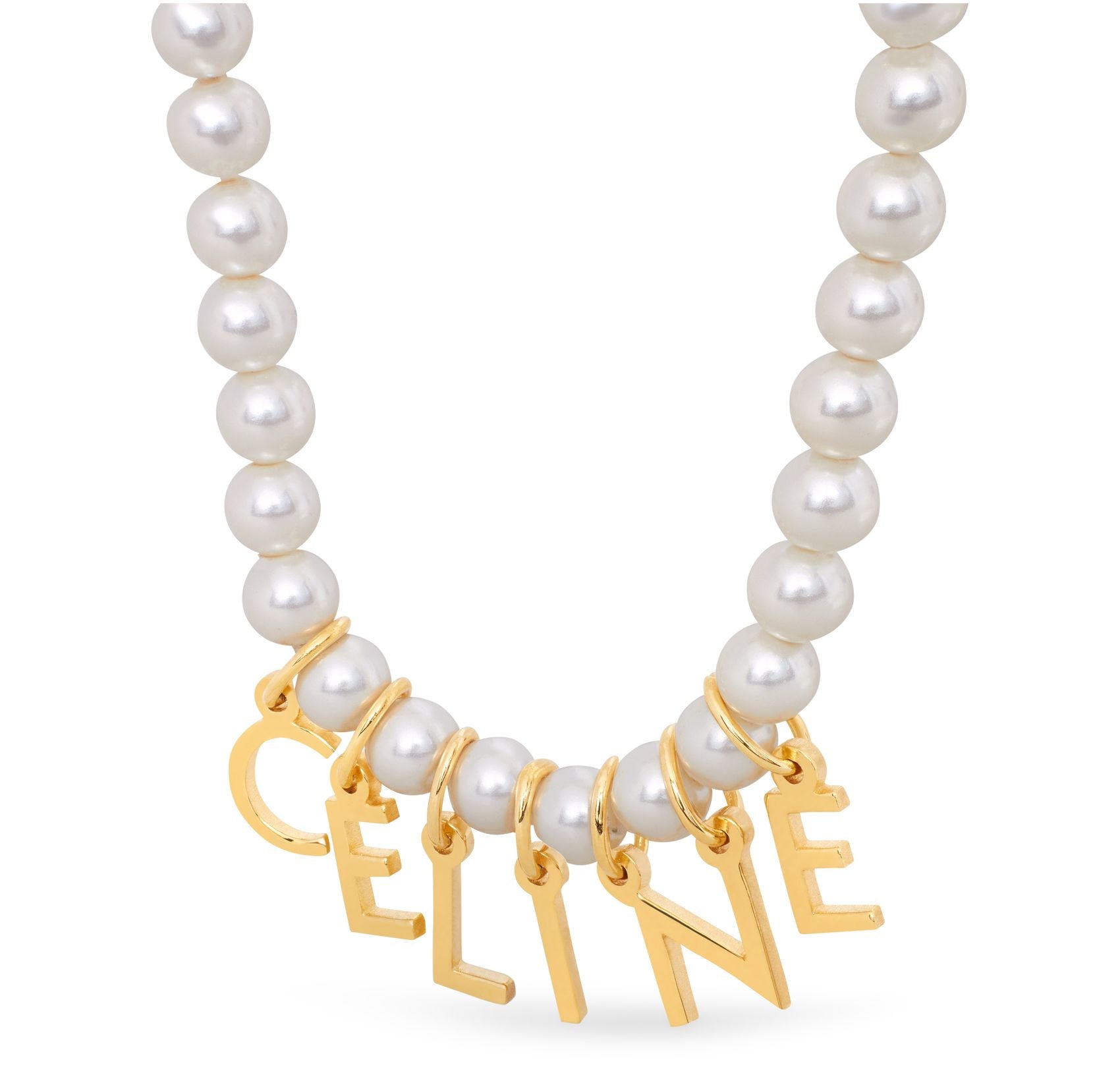 Celine Paris Pearls 18K Gold Bracelet