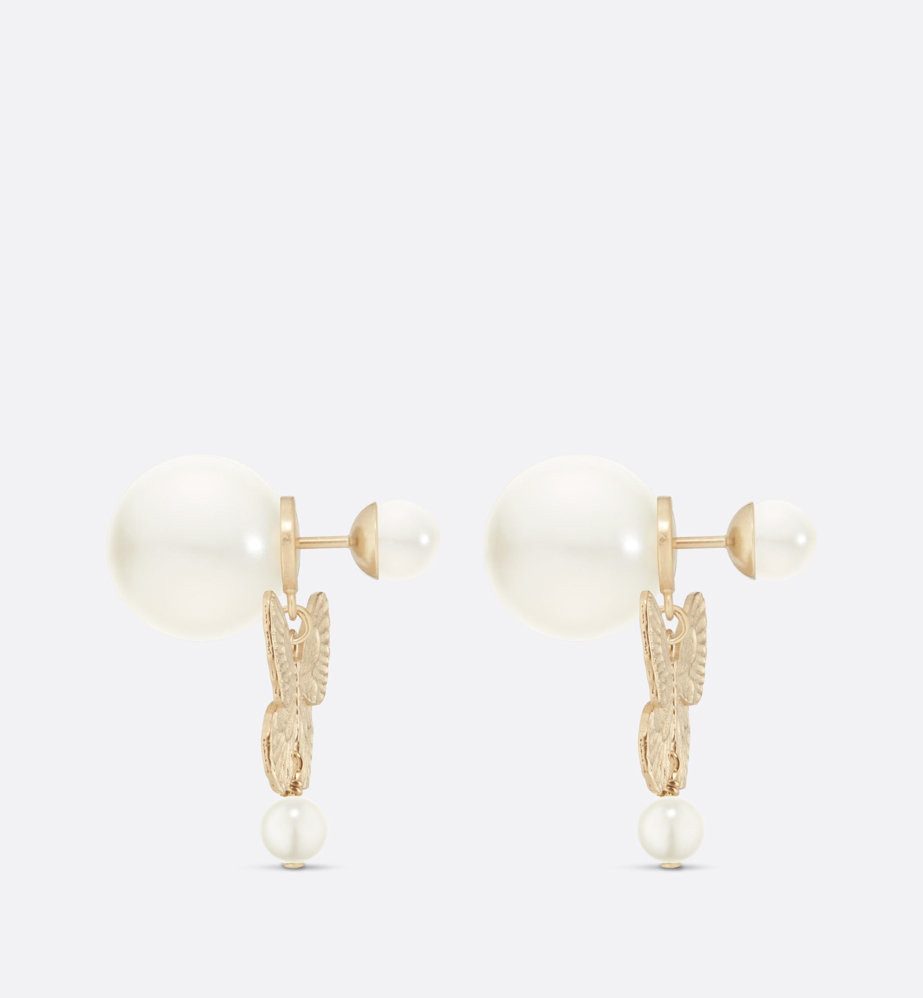 Dior Tribales Pearl 18K Gold Earrings