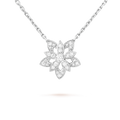 Lotus Openwork Pendant 18K Gold Necklace