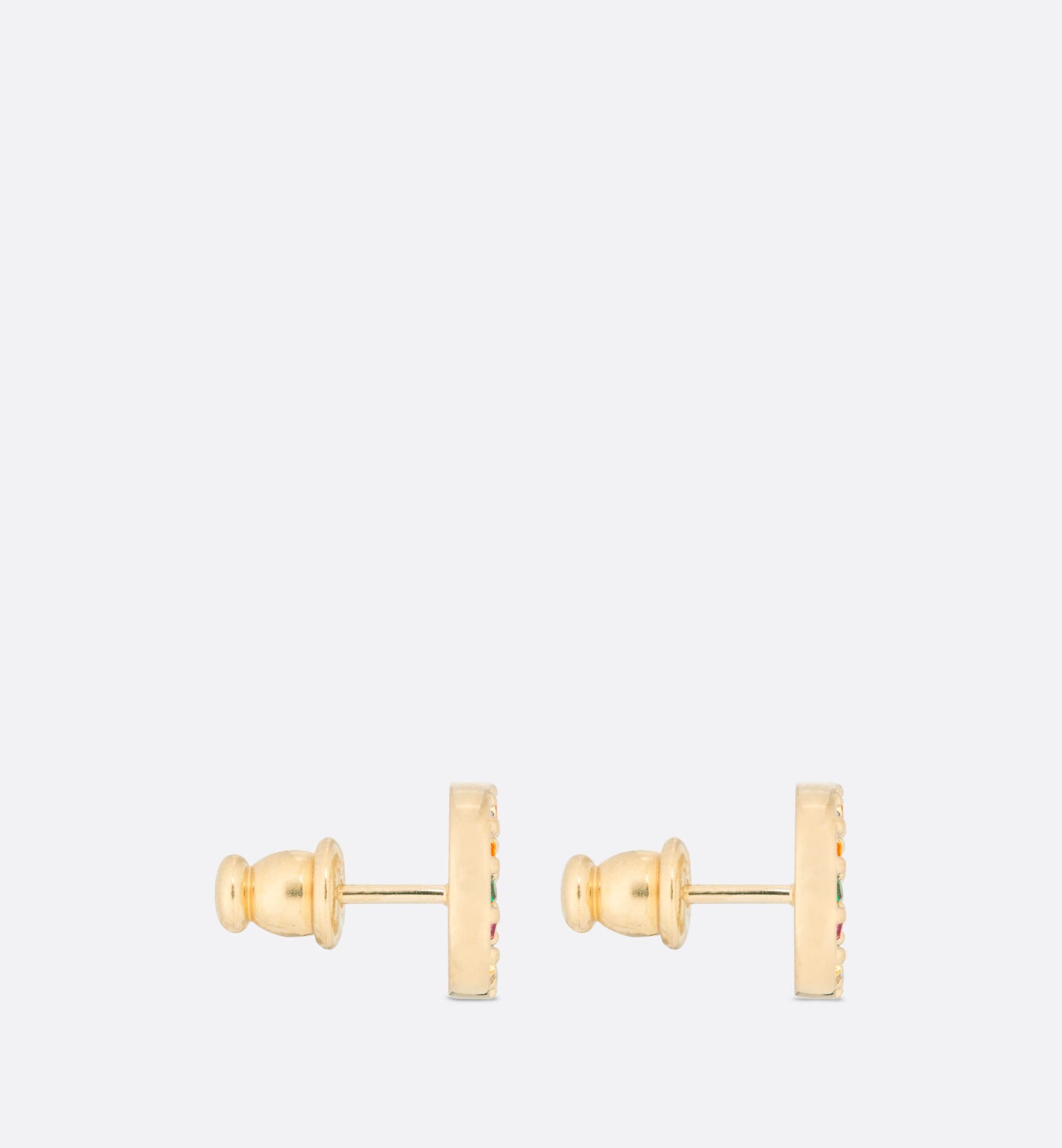 Dior Petit Stud 18K Gold Earrings