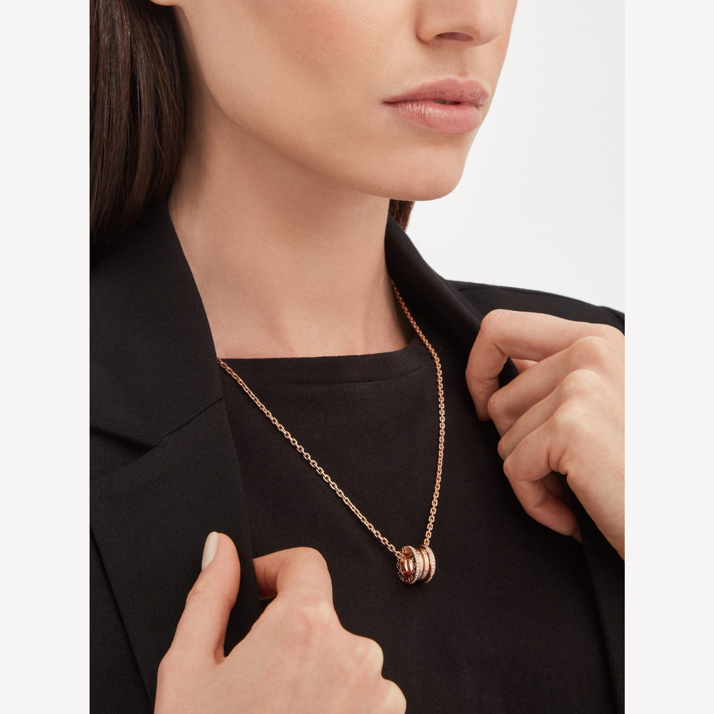 B.zero1 Pave Diamonds 18K Gold Necklace
