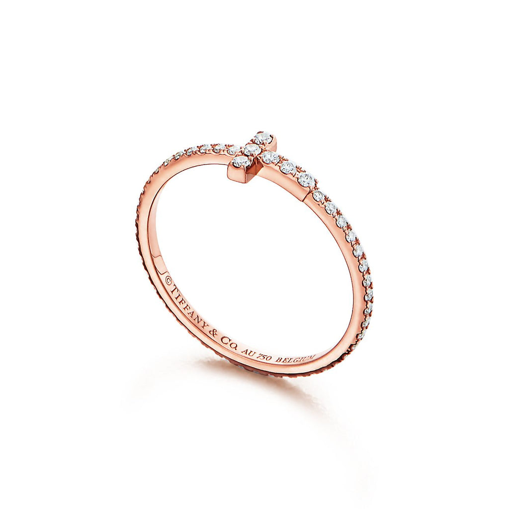 Tiffany Diamond Wire 18K Gold Ring