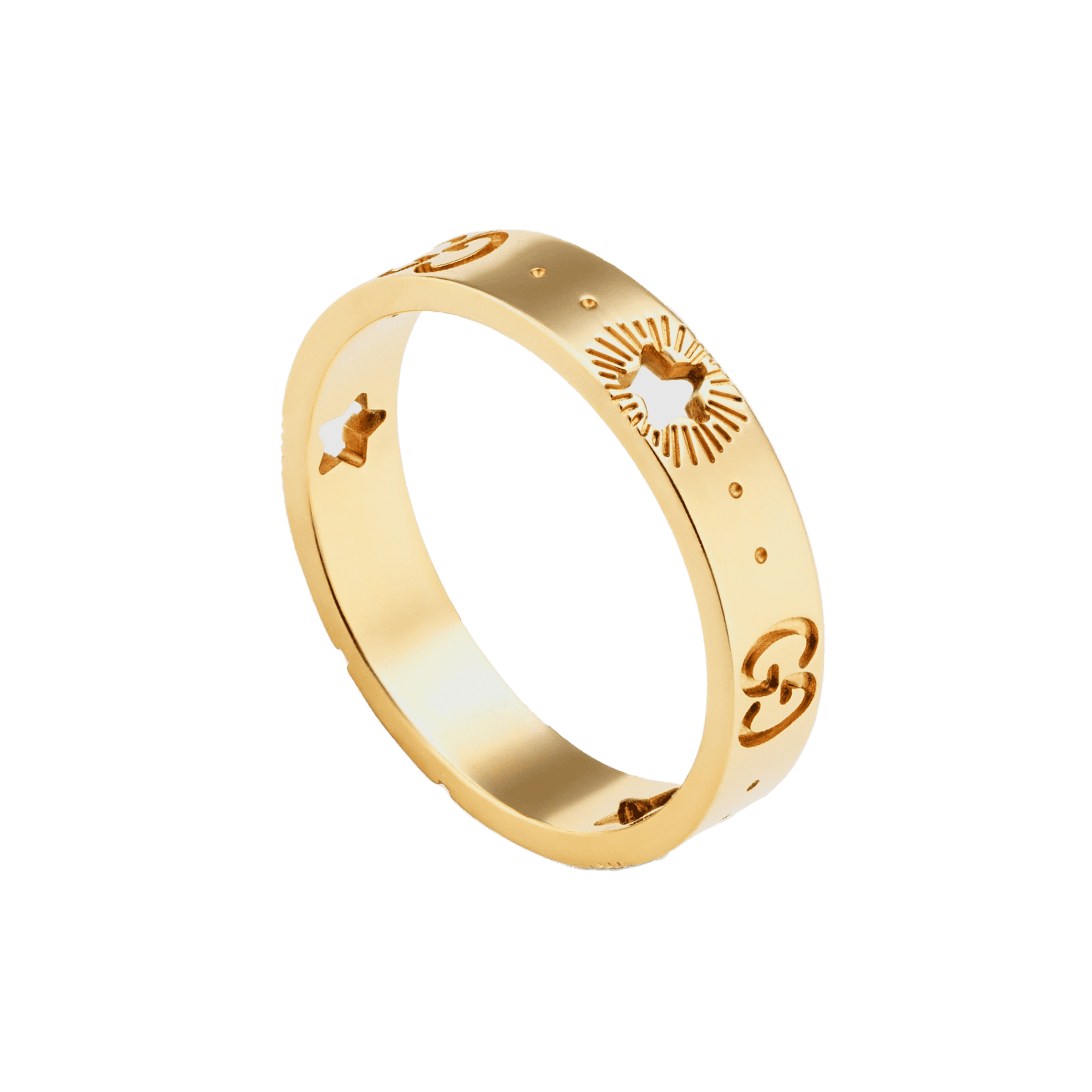 Gucci Double Icon 18K Gold Ring