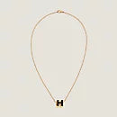 Hermes Cage D'H 18K Gold Necklace
