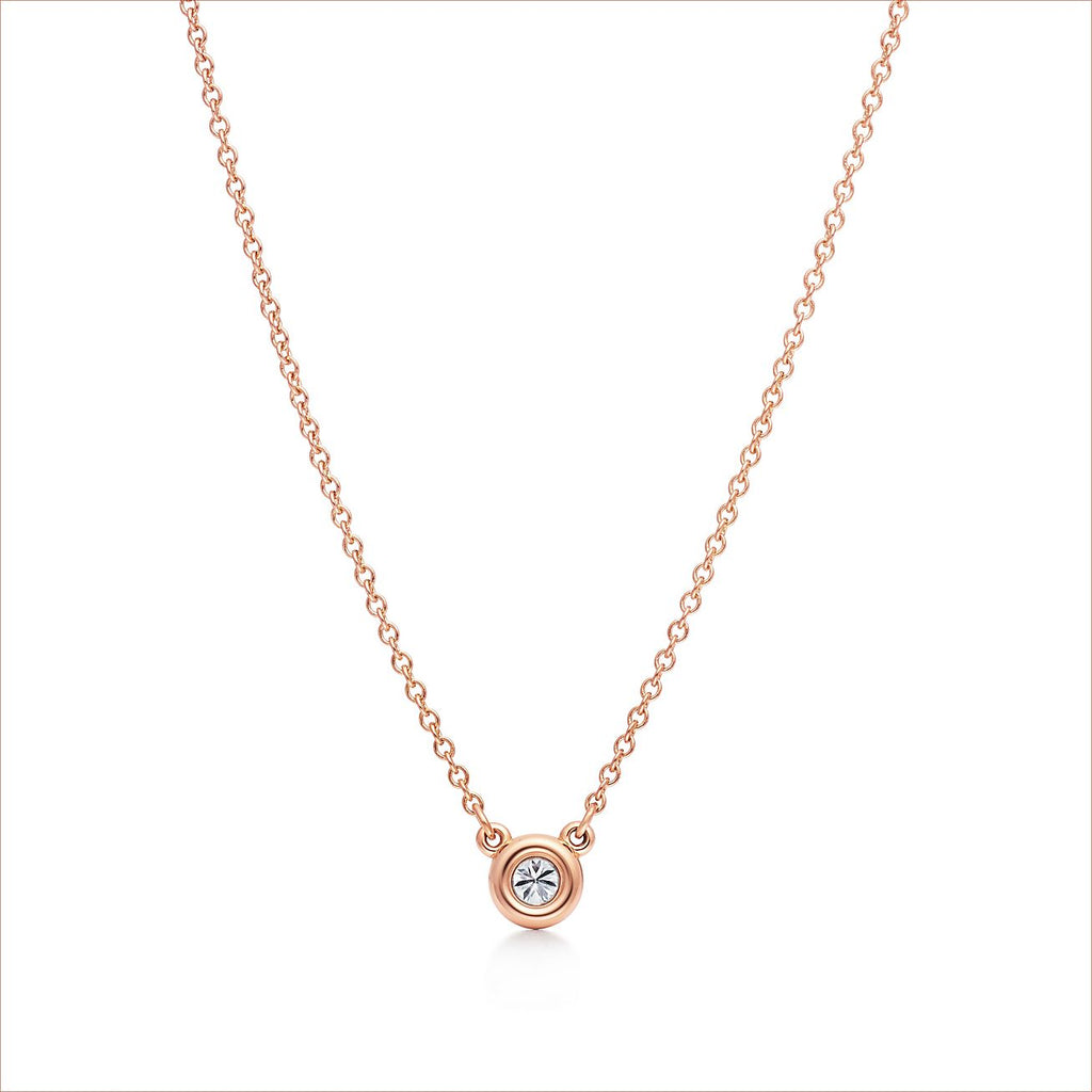 Tiffany Elsa Peretti Diamonds 18K Gold Necklace