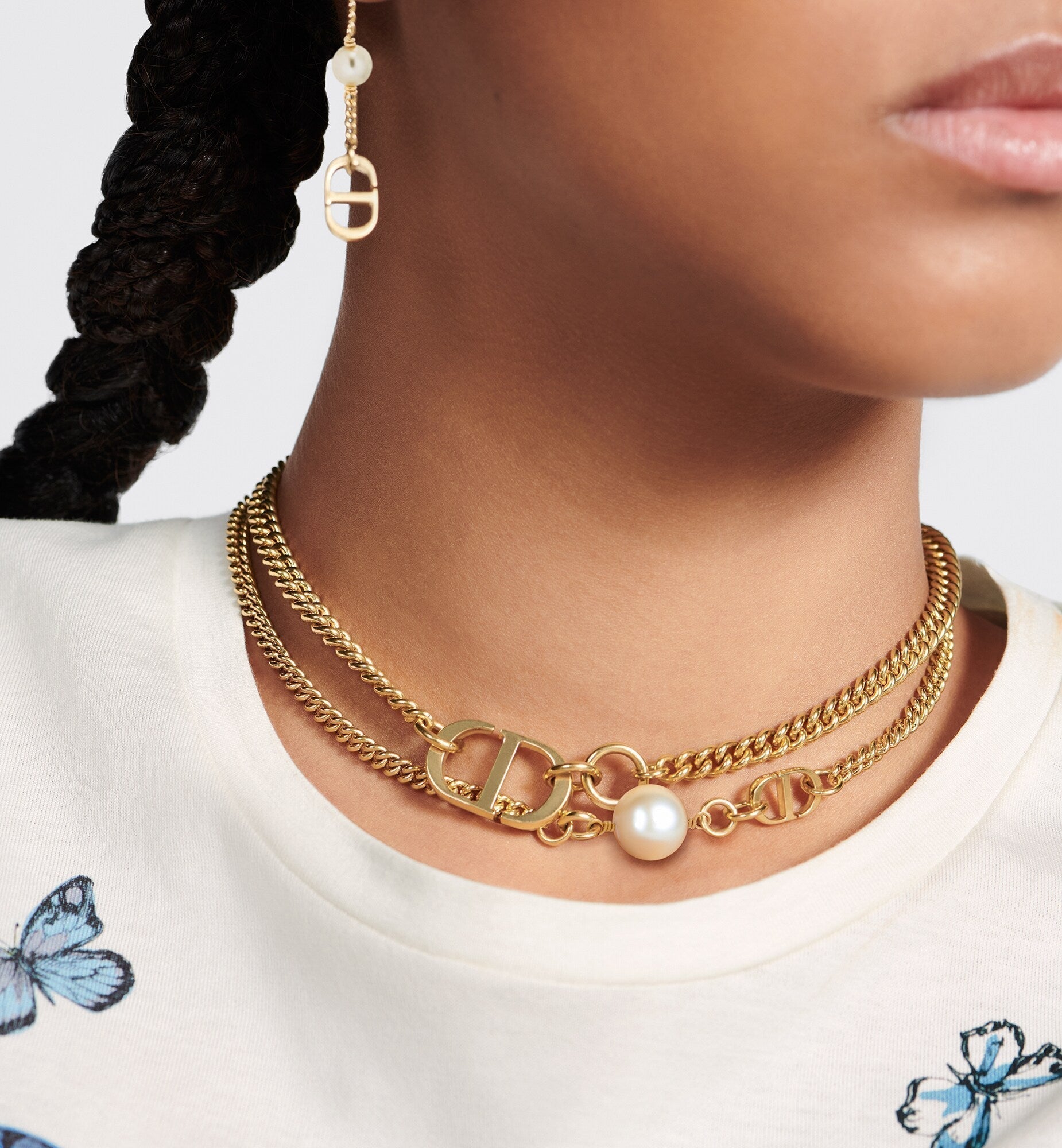 Dior 30 Montaigne Choker 18K Gold Necklace