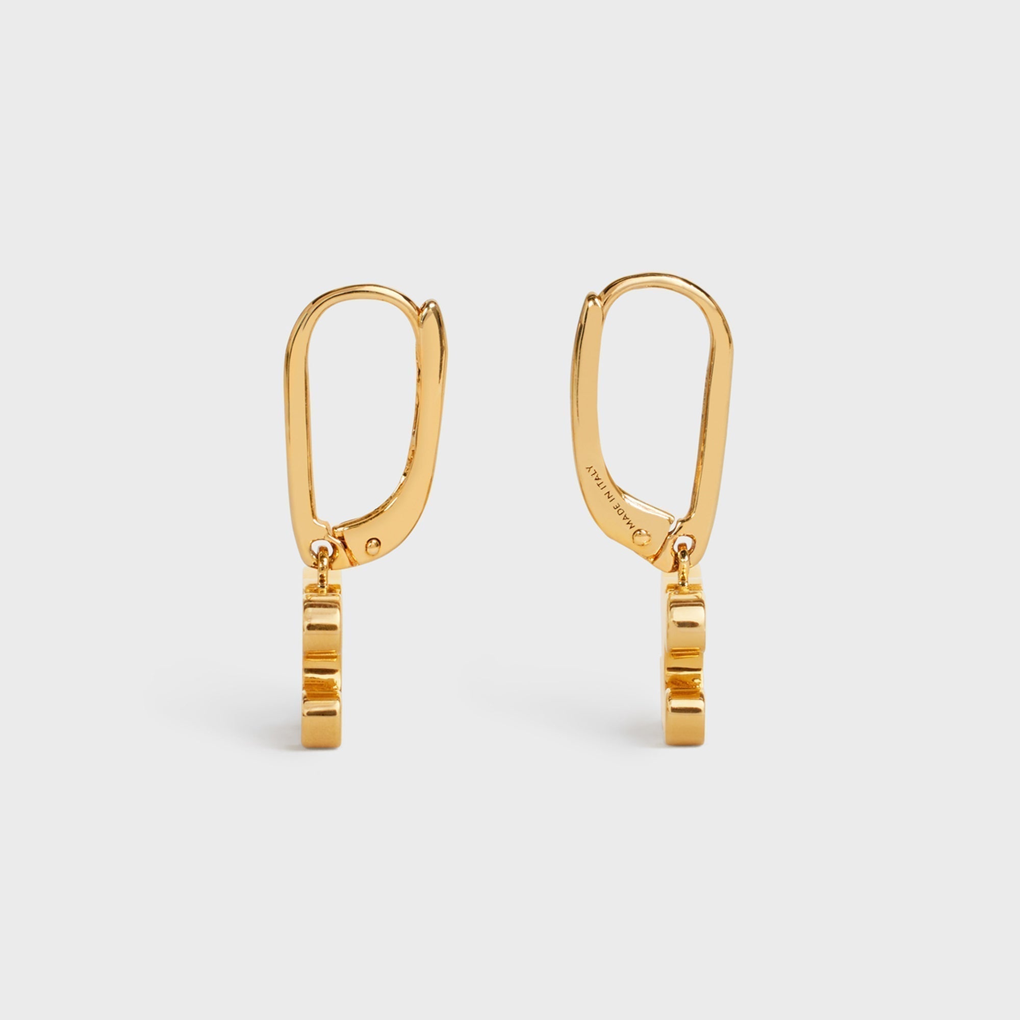 Celine Rhinestone 18K Gold Earrings