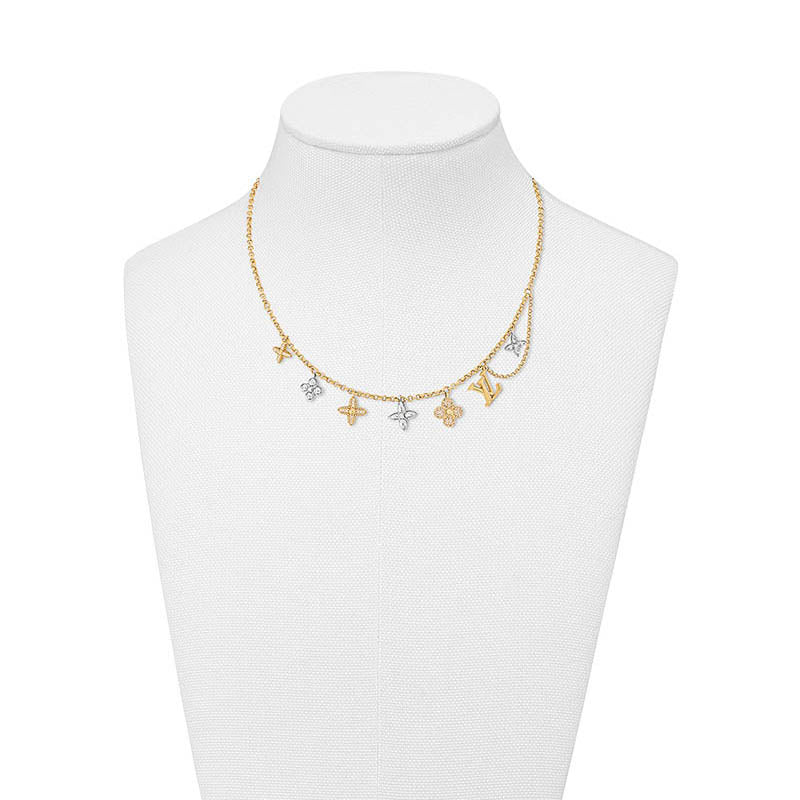 Louis Vuitton Gram Diamonds 18K Gold Necklace