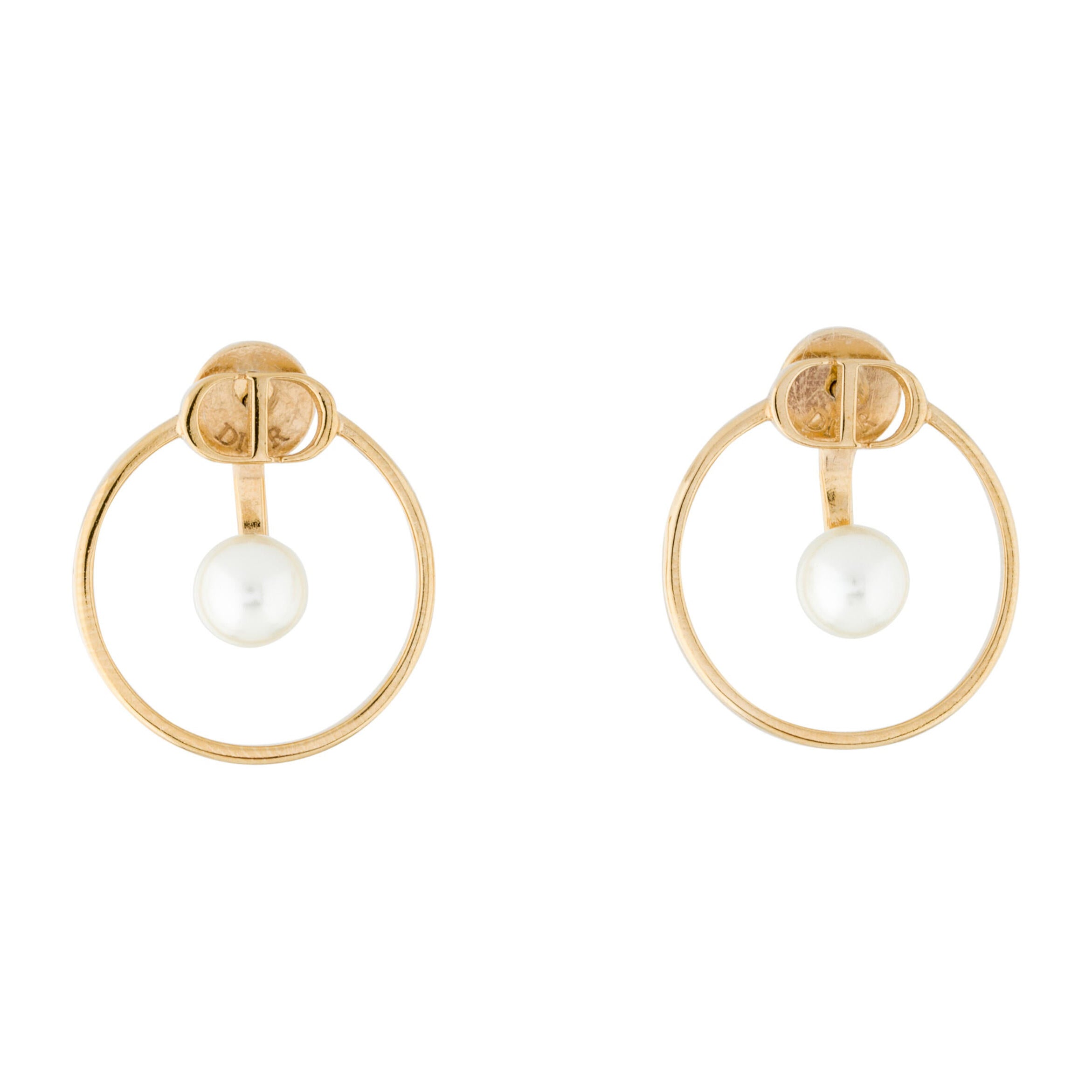 Dior 30 Montaigne Pearls 18K Gold Earrings