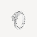 Bvlgari Serpenti Viper Pave Diamond 18K Gold Ring