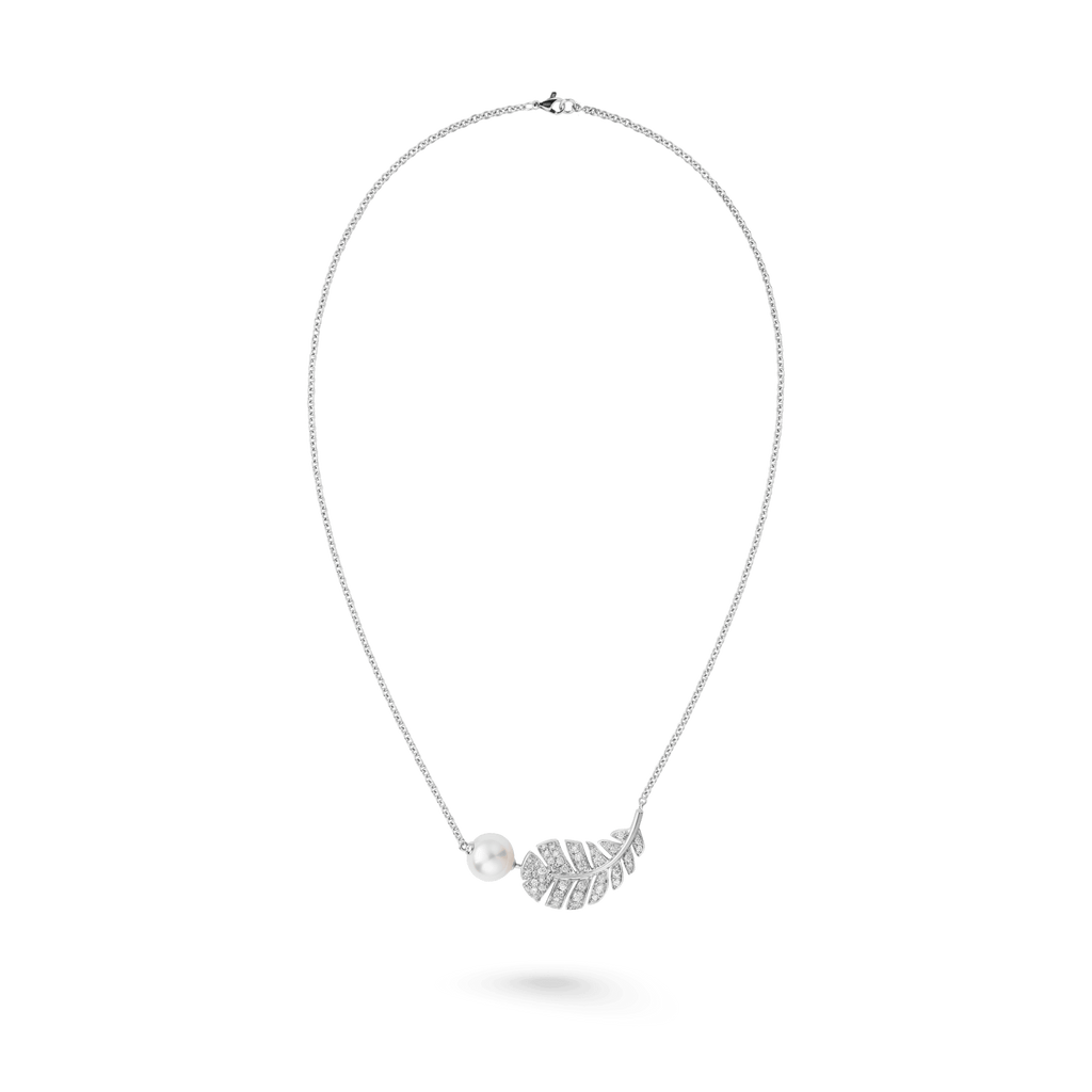 Chanel Plume De 18K Gold Necklace