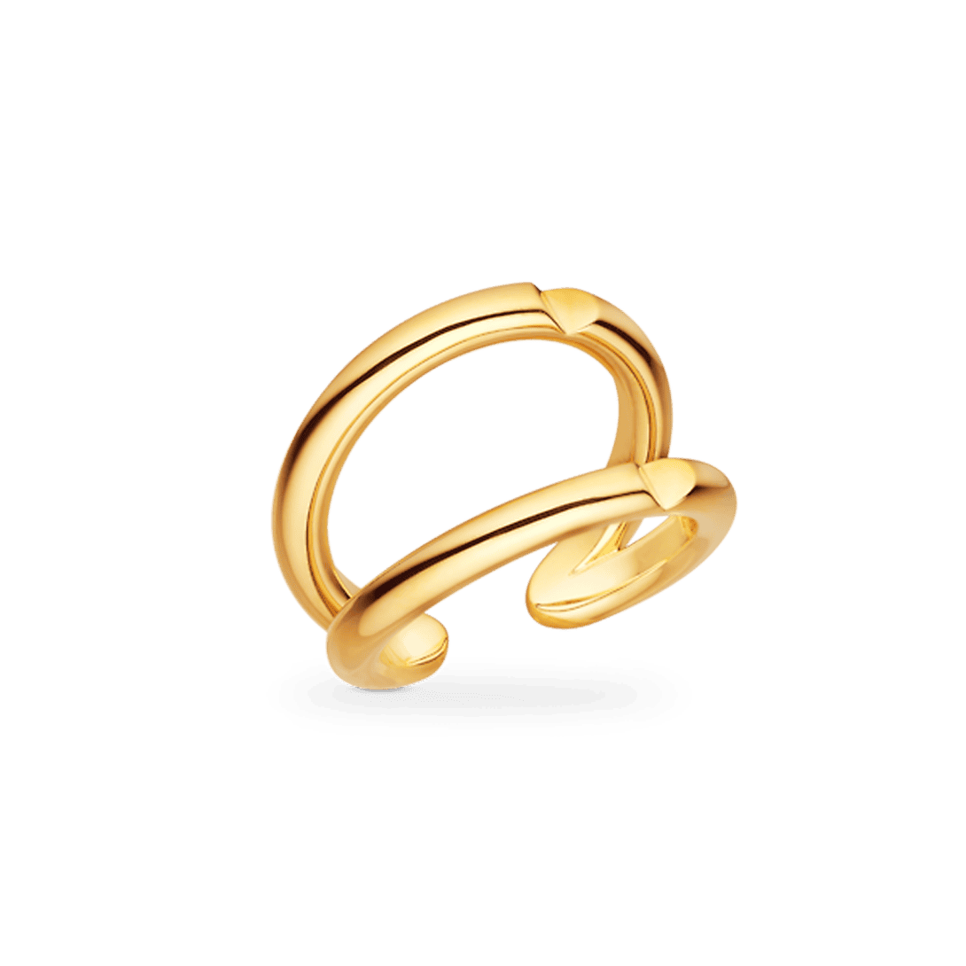 Louis Vuitton Volt Upside Down 18K Gold Ring