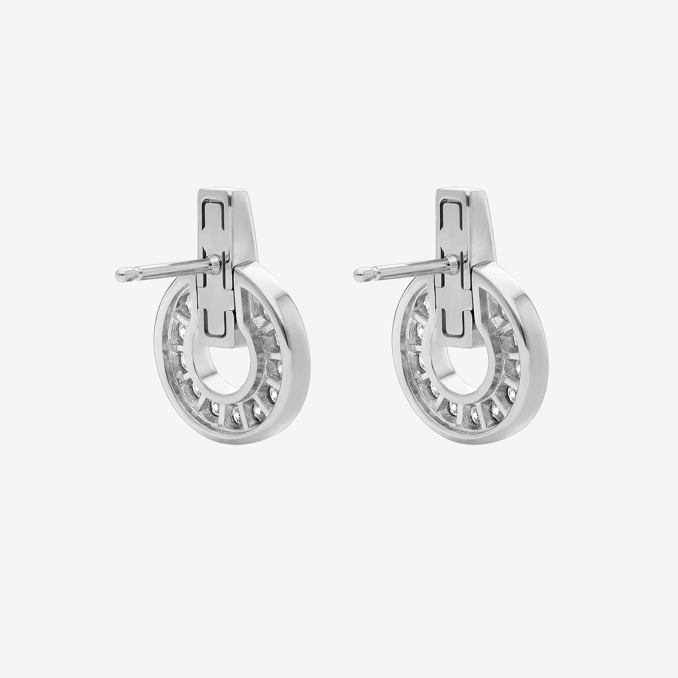 Bvlgari 18K White Gold Earrings