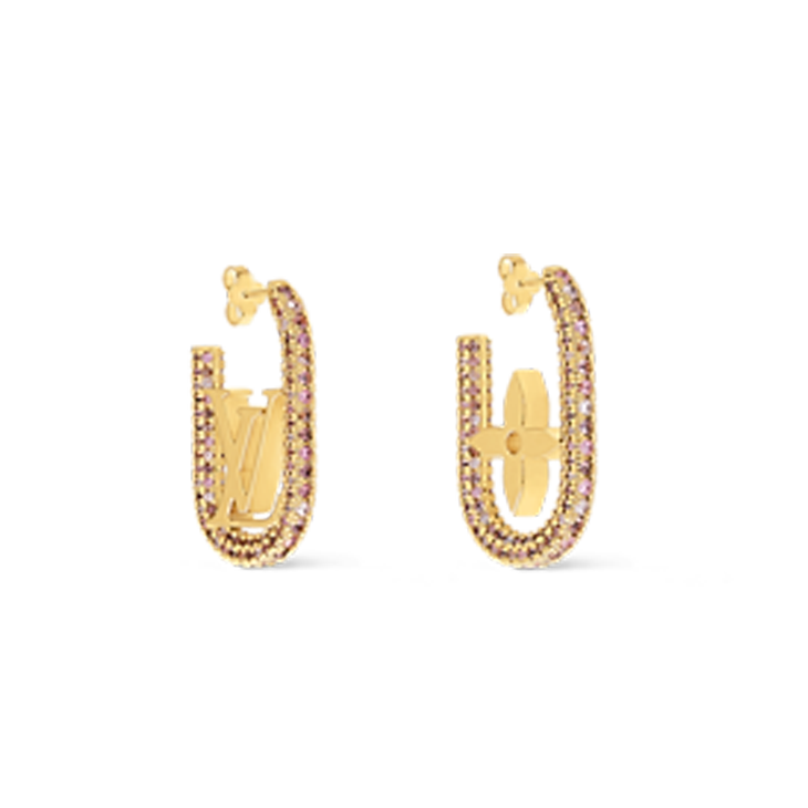 Louis Vuitton My Chain 18K Gold Earrings