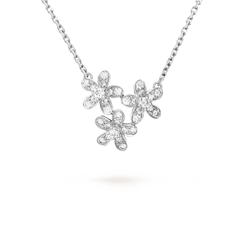 Three Flowers Socrate 18K Gold Necklace