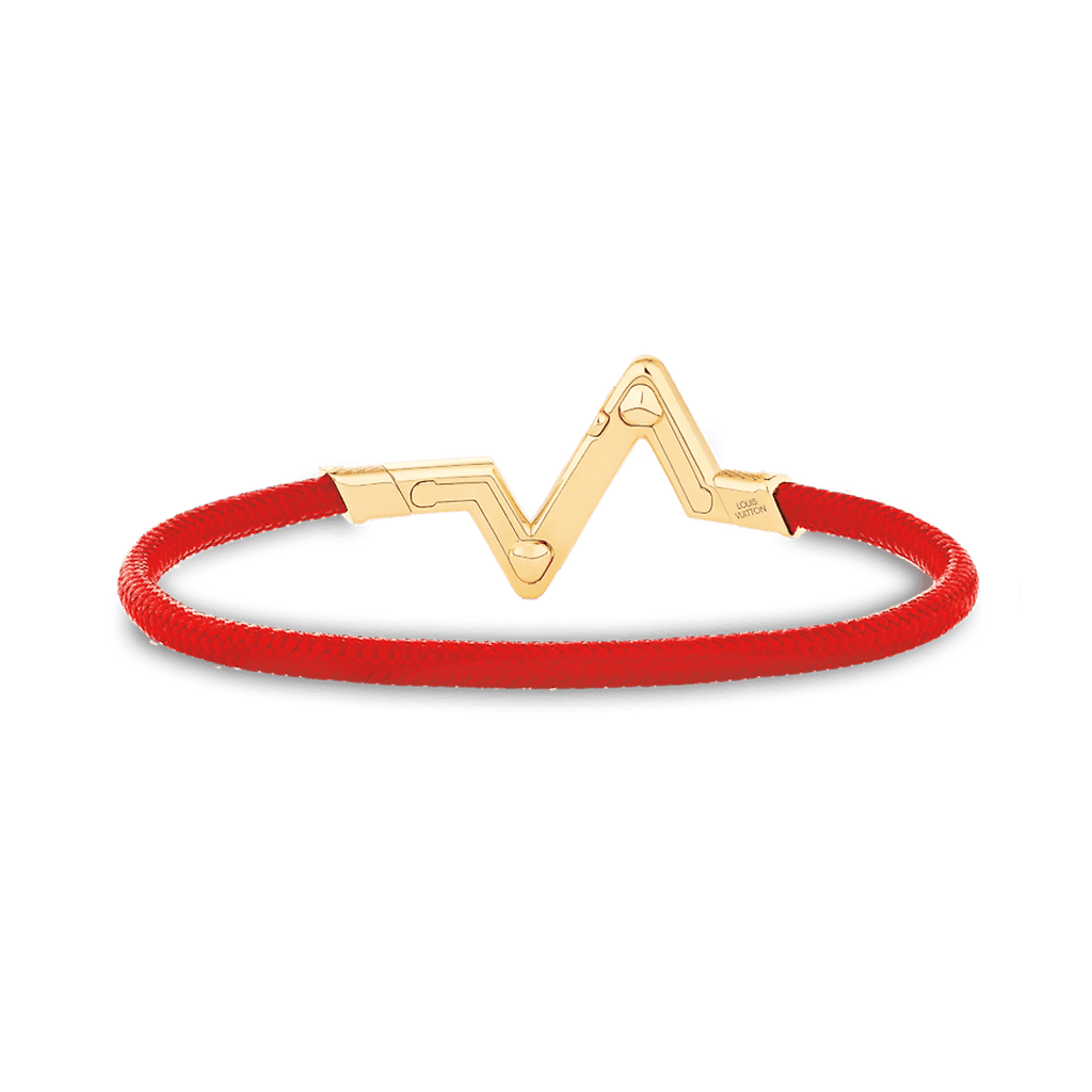 Louis Vuitton Volt Upside Down Play Red 18K Gold Bracelet