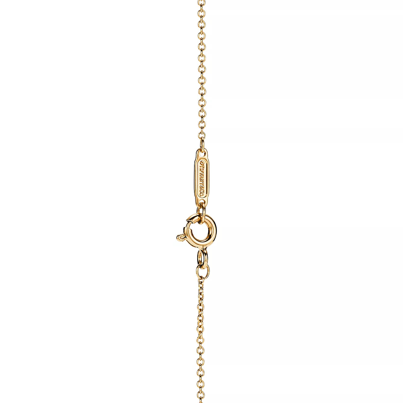 Tiffany Return to Mini Double Heart 18K Gold Necklace